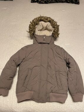 abercrombie kids Plush Sherpa-Lined coat